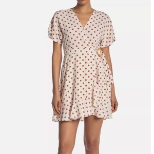 New with tags Blu Pepper Wrap Polk a dot dress medium